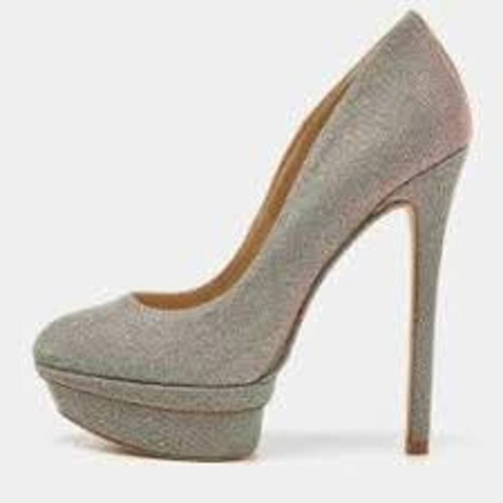 BRIAN ATWOOD Iridescent Shimmer Heels Stiletto Shoes Pump Size 9 Platform